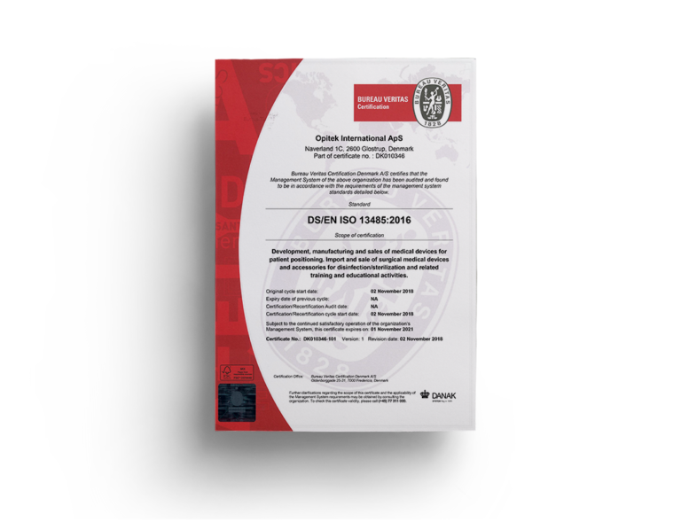 ISO 13485:2016 certification